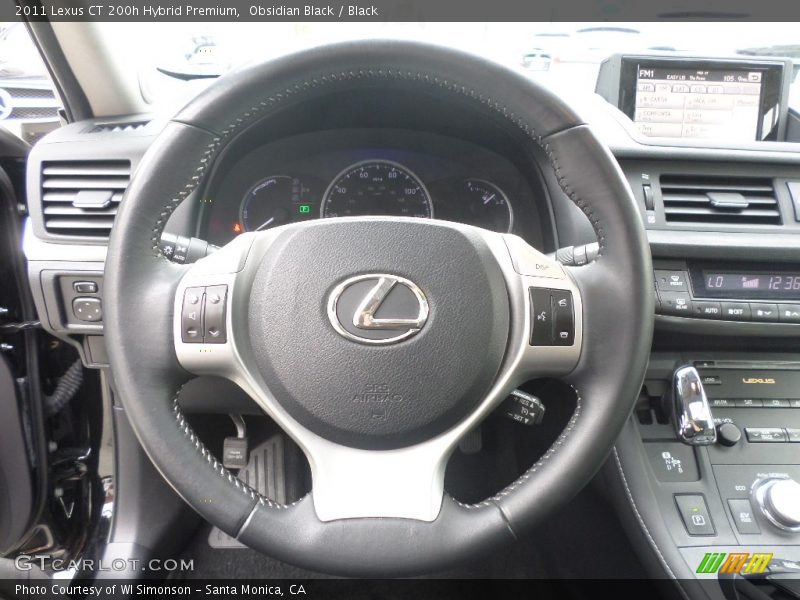 Obsidian Black / Black 2011 Lexus CT 200h Hybrid Premium