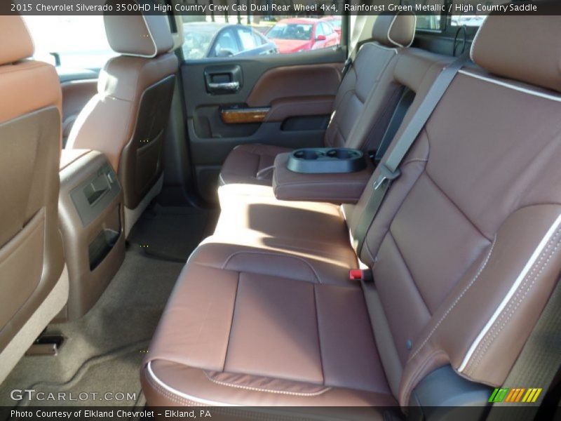 Rear Seat of 2015 Silverado 3500HD High Country Crew Cab Dual Rear Wheel 4x4