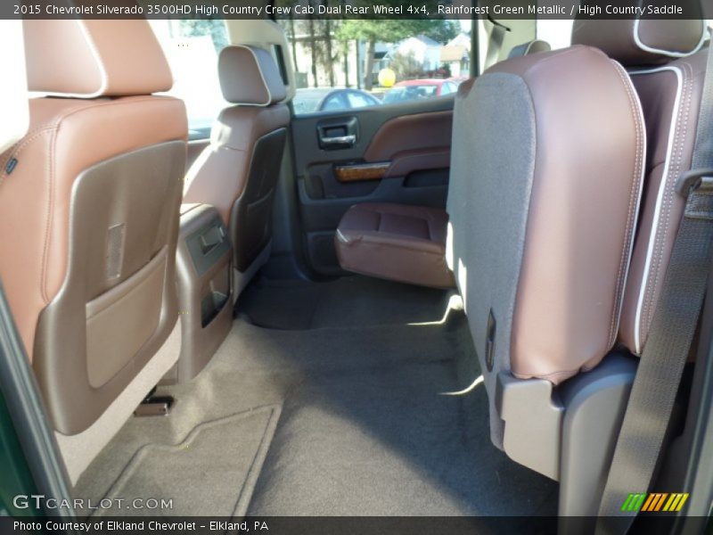 Rainforest Green Metallic / High Country Saddle 2015 Chevrolet Silverado 3500HD High Country Crew Cab Dual Rear Wheel 4x4