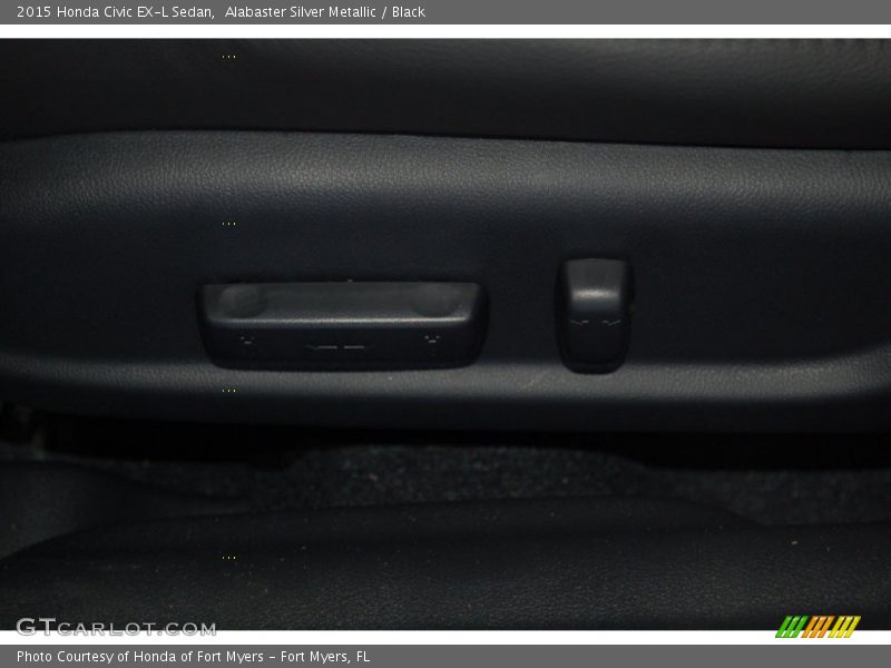 Alabaster Silver Metallic / Black 2015 Honda Civic EX-L Sedan