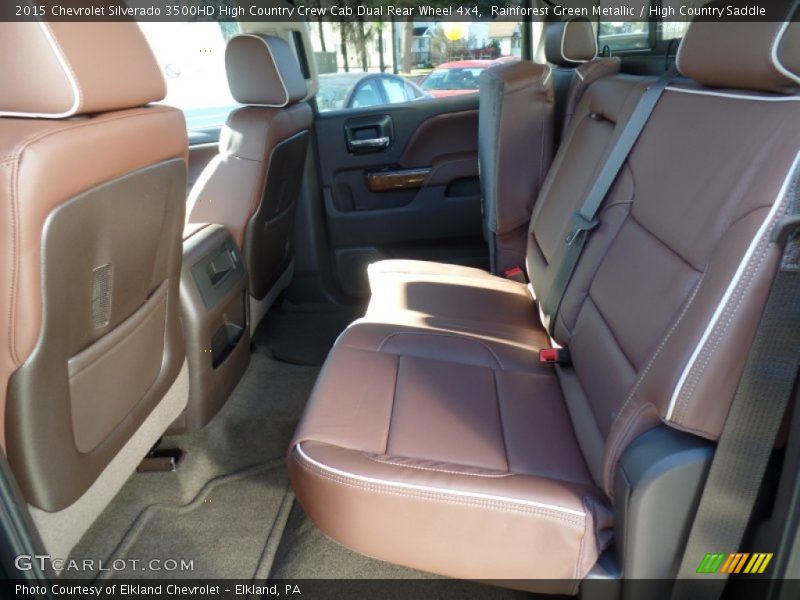 Rear Seat of 2015 Silverado 3500HD High Country Crew Cab Dual Rear Wheel 4x4