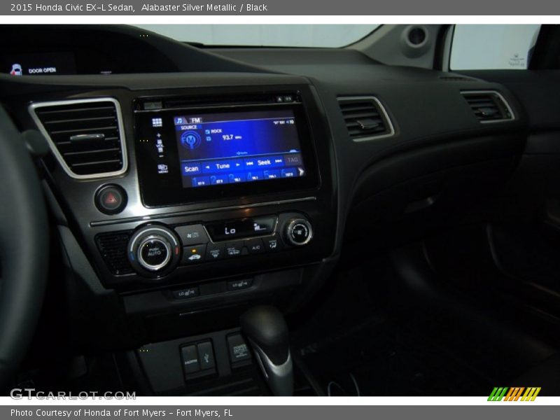 Alabaster Silver Metallic / Black 2015 Honda Civic EX-L Sedan