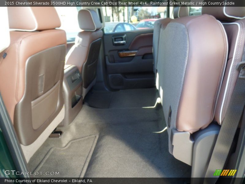 Rear Seat of 2015 Silverado 3500HD High Country Crew Cab Dual Rear Wheel 4x4