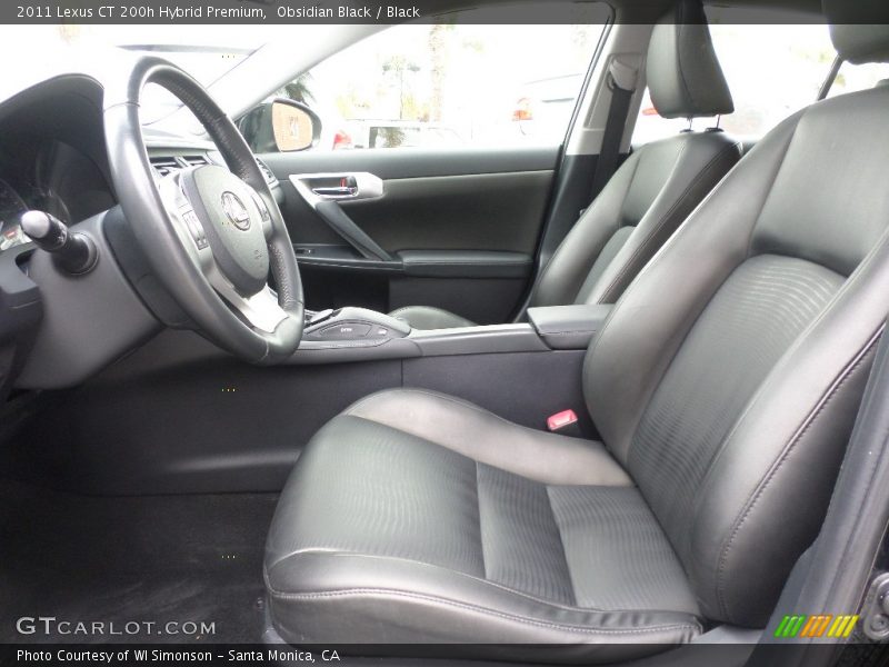 Obsidian Black / Black 2011 Lexus CT 200h Hybrid Premium