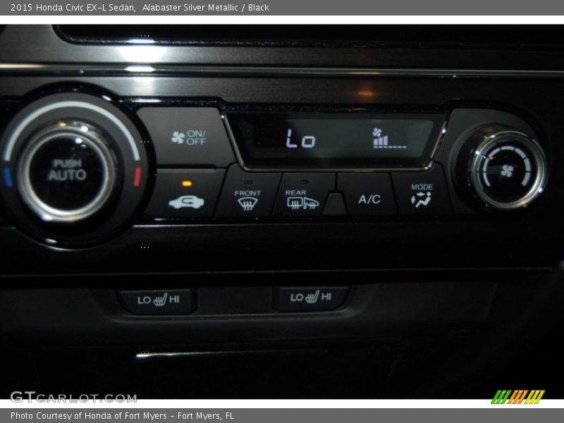 Alabaster Silver Metallic / Black 2015 Honda Civic EX-L Sedan