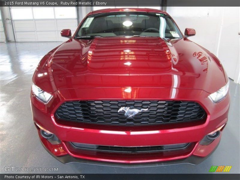 Ruby Red Metallic / Ebony 2015 Ford Mustang V6 Coupe