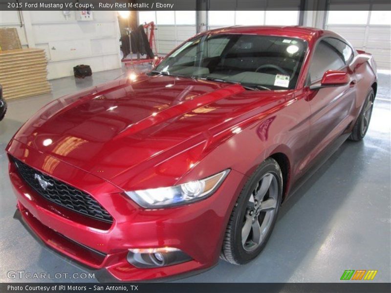 Ruby Red Metallic / Ebony 2015 Ford Mustang V6 Coupe