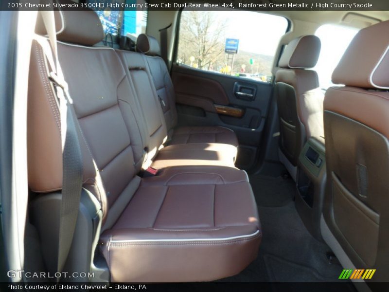 Rainforest Green Metallic / High Country Saddle 2015 Chevrolet Silverado 3500HD High Country Crew Cab Dual Rear Wheel 4x4