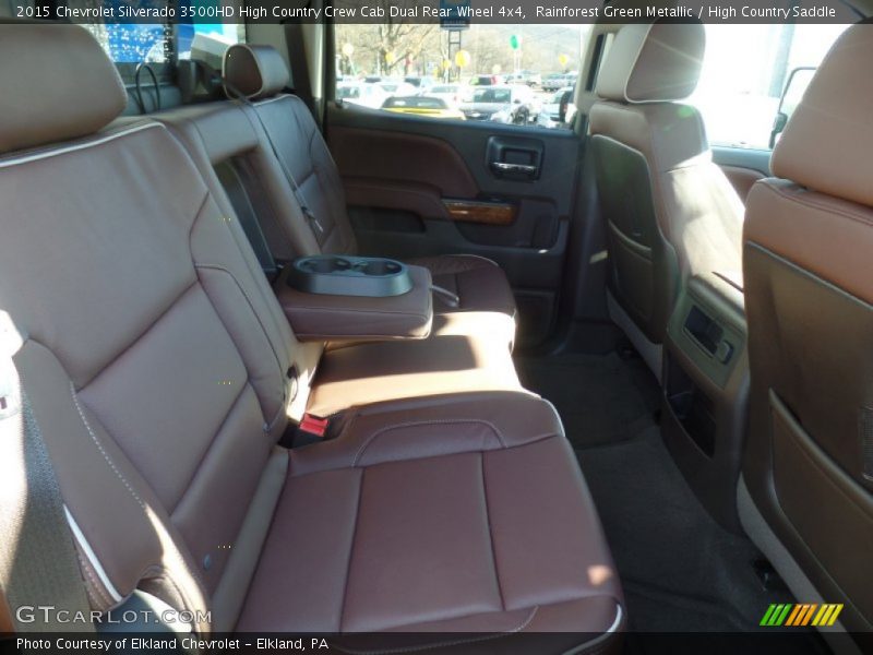 Rear Seat of 2015 Silverado 3500HD High Country Crew Cab Dual Rear Wheel 4x4