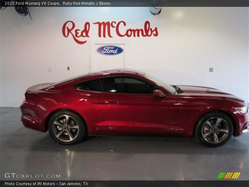 Ruby Red Metallic / Ebony 2015 Ford Mustang V6 Coupe