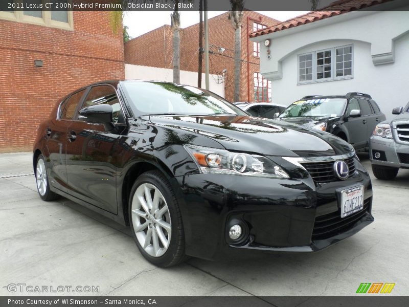 Obsidian Black / Black 2011 Lexus CT 200h Hybrid Premium