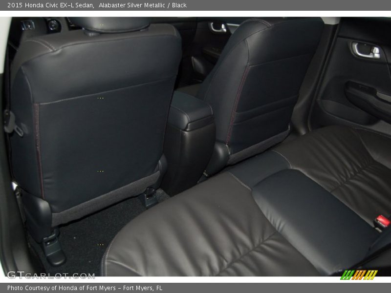 Alabaster Silver Metallic / Black 2015 Honda Civic EX-L Sedan
