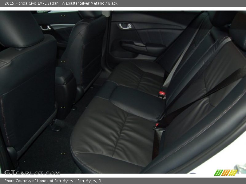 Alabaster Silver Metallic / Black 2015 Honda Civic EX-L Sedan