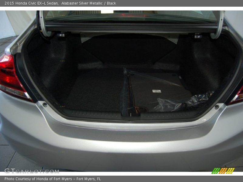 Alabaster Silver Metallic / Black 2015 Honda Civic EX-L Sedan