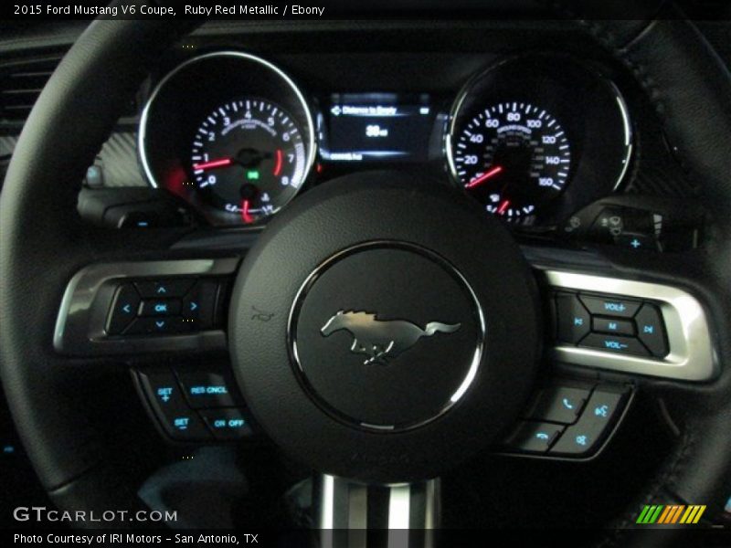Ruby Red Metallic / Ebony 2015 Ford Mustang V6 Coupe