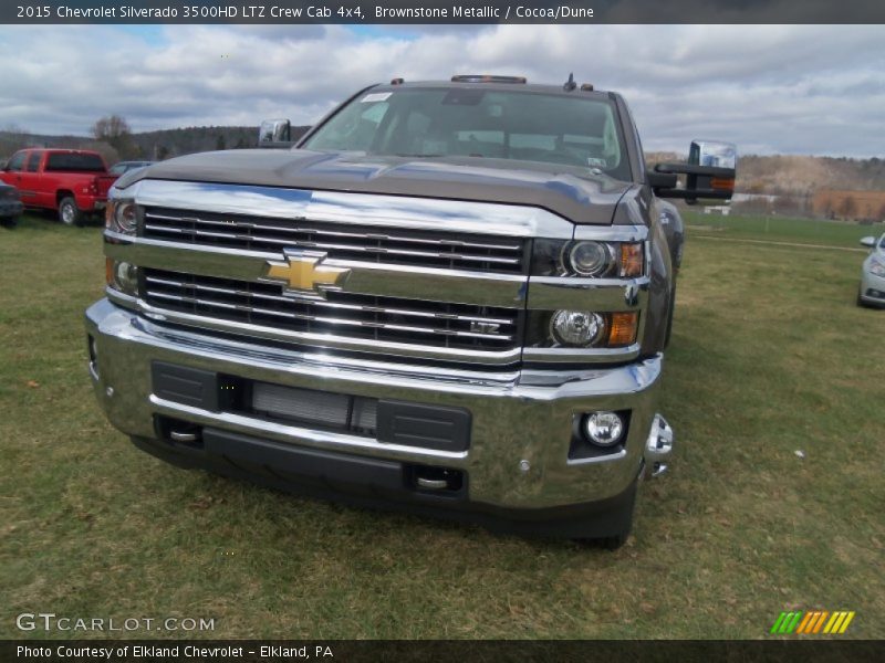 Brownstone Metallic / Cocoa/Dune 2015 Chevrolet Silverado 3500HD LTZ Crew Cab 4x4