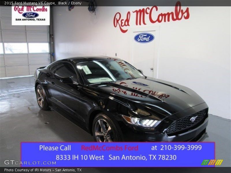 Black / Ebony 2015 Ford Mustang V6 Coupe