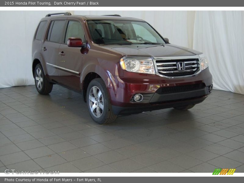 Dark Cherry Pearl / Black 2015 Honda Pilot Touring