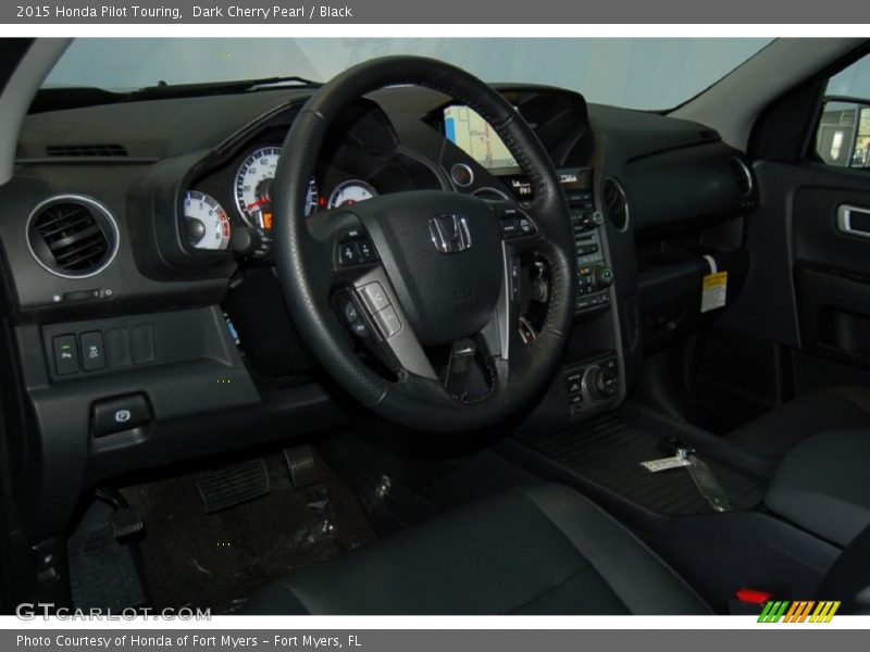 Dark Cherry Pearl / Black 2015 Honda Pilot Touring