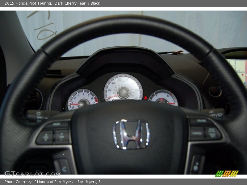 Dark Cherry Pearl / Black 2015 Honda Pilot Touring