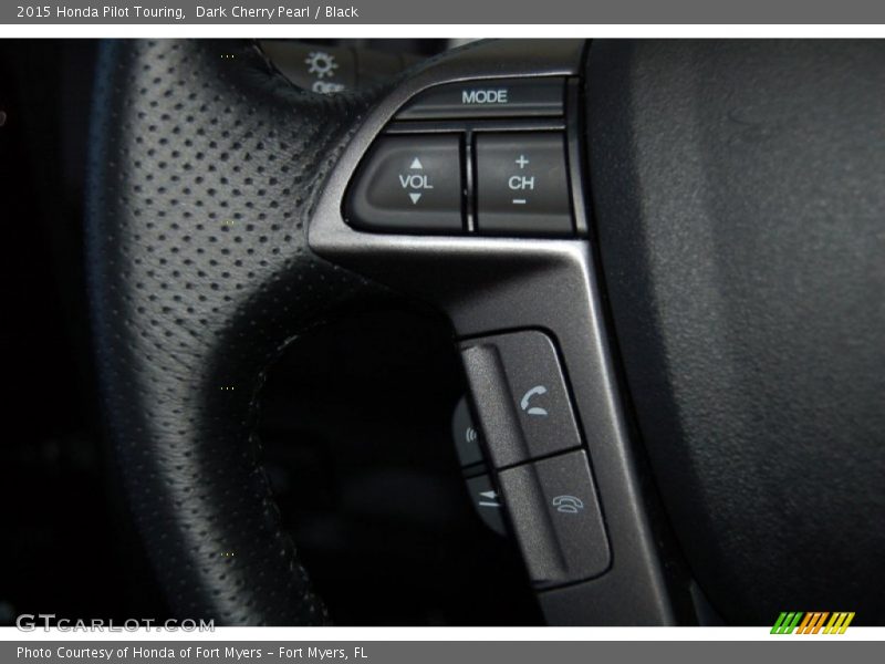 Dark Cherry Pearl / Black 2015 Honda Pilot Touring