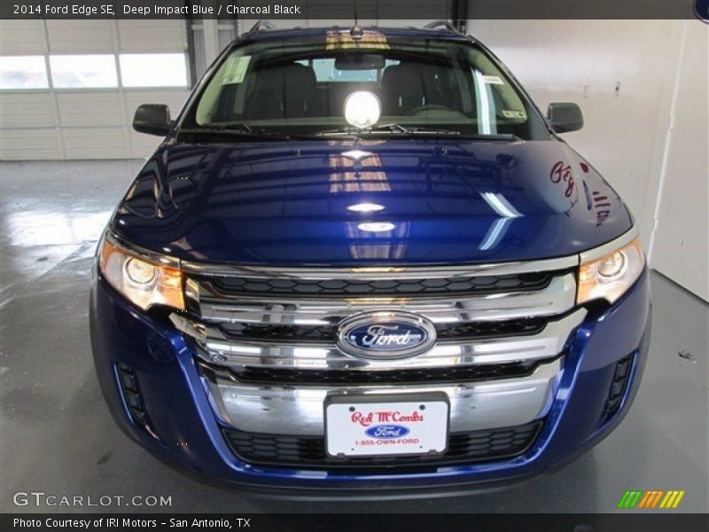 Deep Impact Blue / Charcoal Black 2014 Ford Edge SE