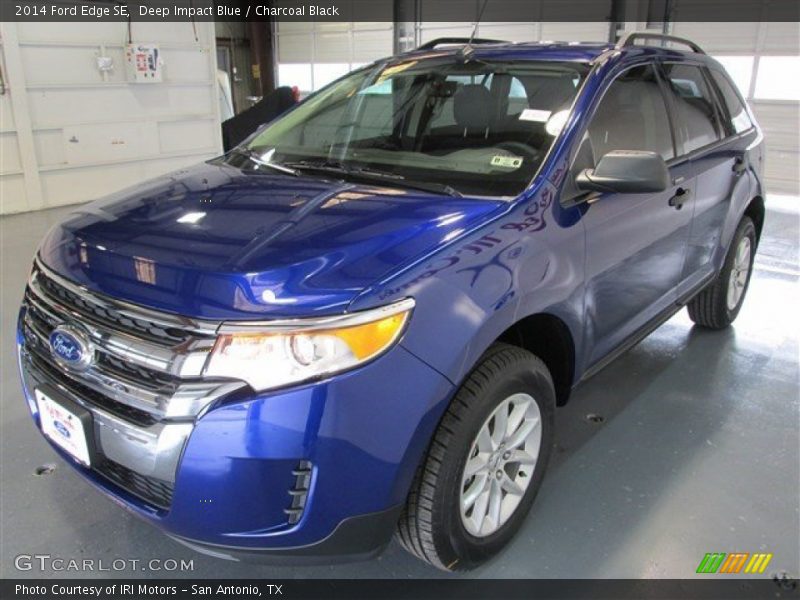 Deep Impact Blue / Charcoal Black 2014 Ford Edge SE