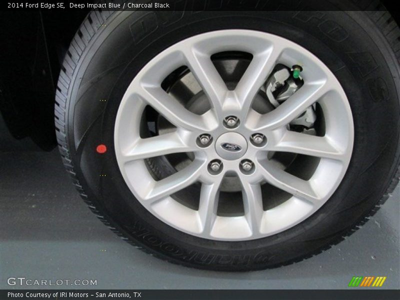 Deep Impact Blue / Charcoal Black 2014 Ford Edge SE