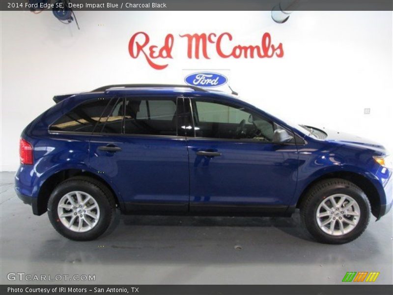 Deep Impact Blue / Charcoal Black 2014 Ford Edge SE