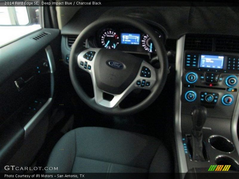 Deep Impact Blue / Charcoal Black 2014 Ford Edge SE
