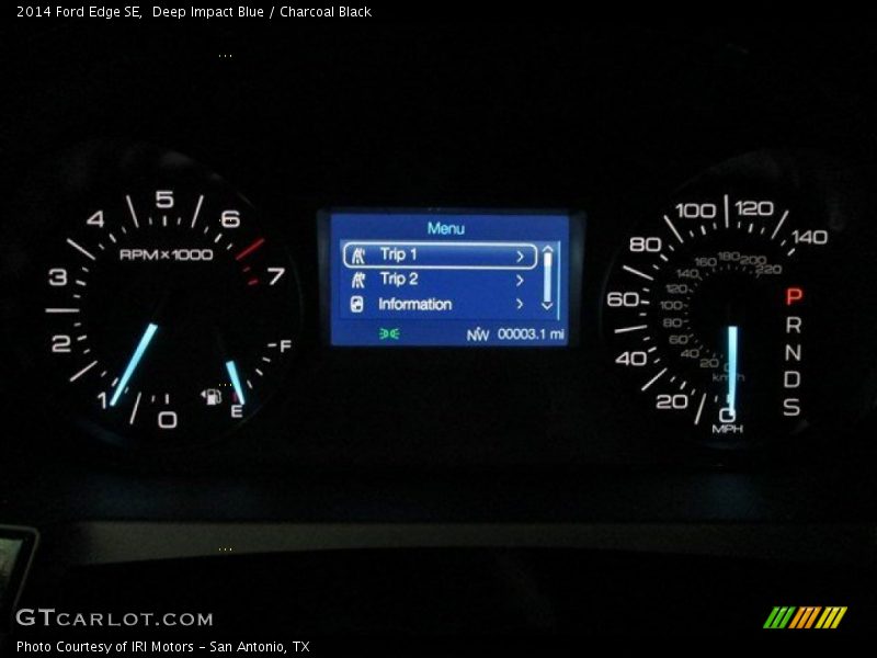 Deep Impact Blue / Charcoal Black 2014 Ford Edge SE