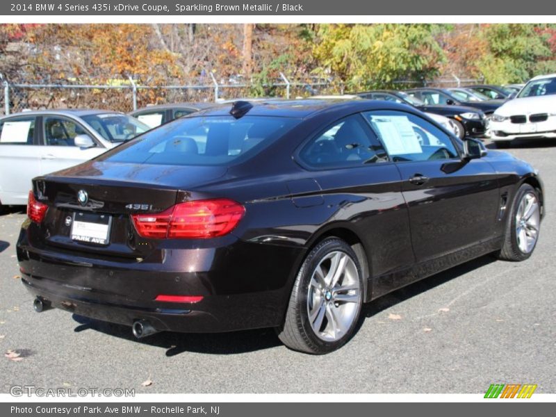 Sparkling Brown Metallic / Black 2014 BMW 4 Series 435i xDrive Coupe