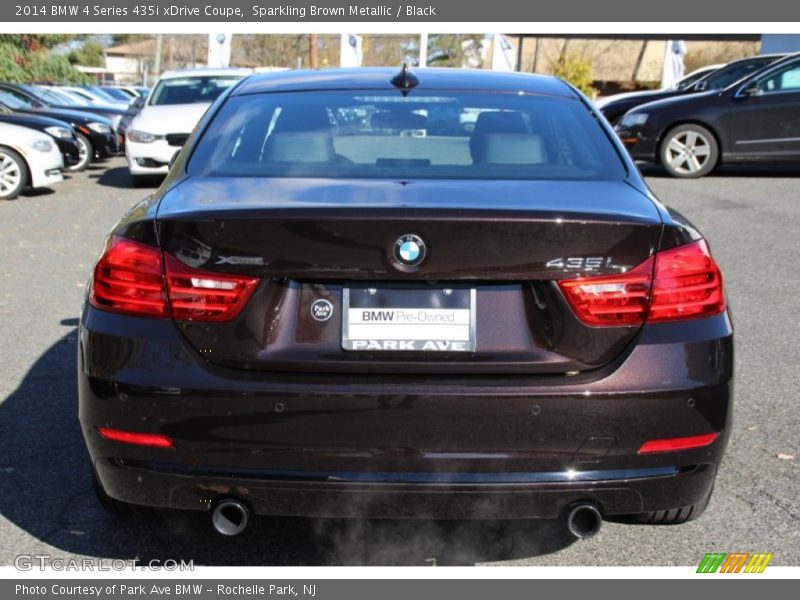 Sparkling Brown Metallic / Black 2014 BMW 4 Series 435i xDrive Coupe