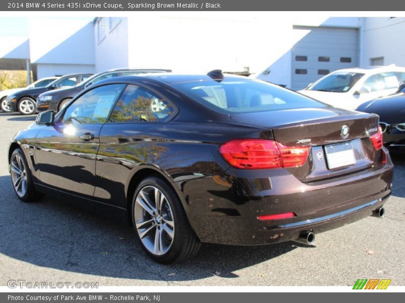 Sparkling Brown Metallic / Black 2014 BMW 4 Series 435i xDrive Coupe