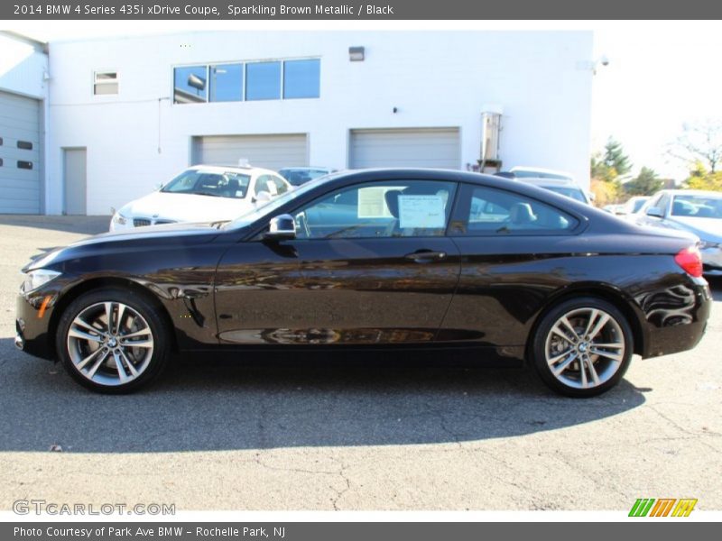 Sparkling Brown Metallic / Black 2014 BMW 4 Series 435i xDrive Coupe