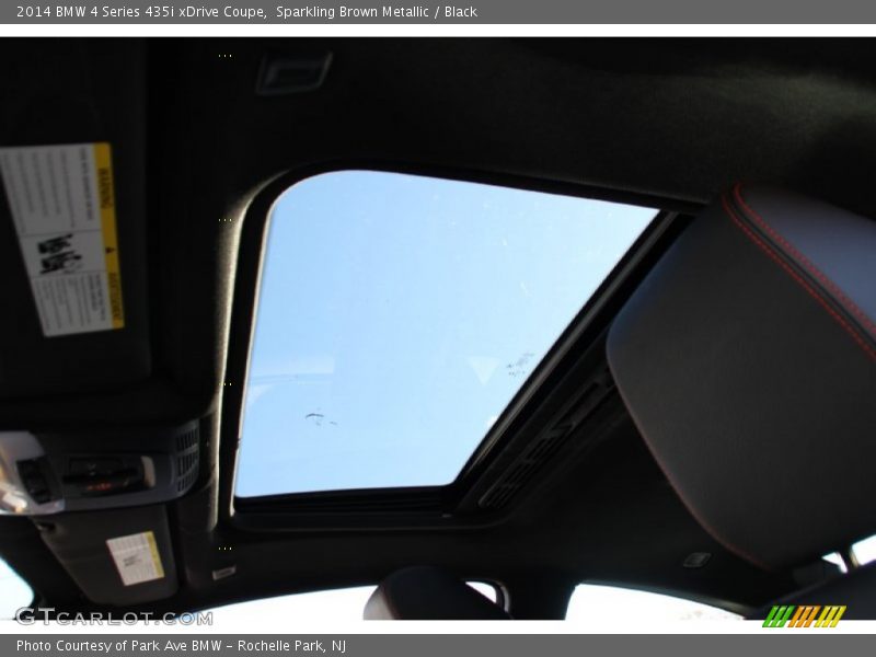 Sparkling Brown Metallic / Black 2014 BMW 4 Series 435i xDrive Coupe