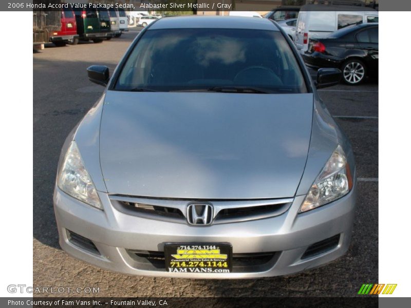 Alabaster Silver Metallic / Gray 2006 Honda Accord Value Package Sedan