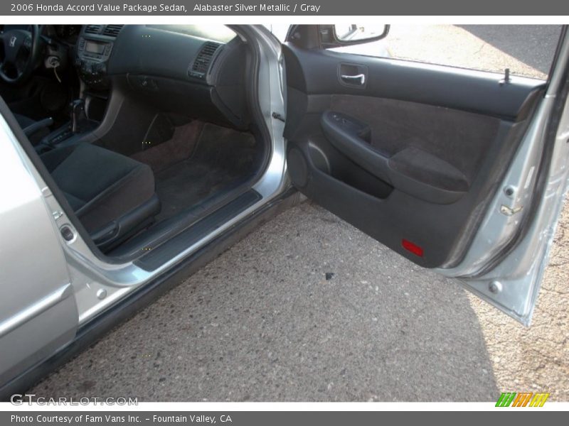 Alabaster Silver Metallic / Gray 2006 Honda Accord Value Package Sedan