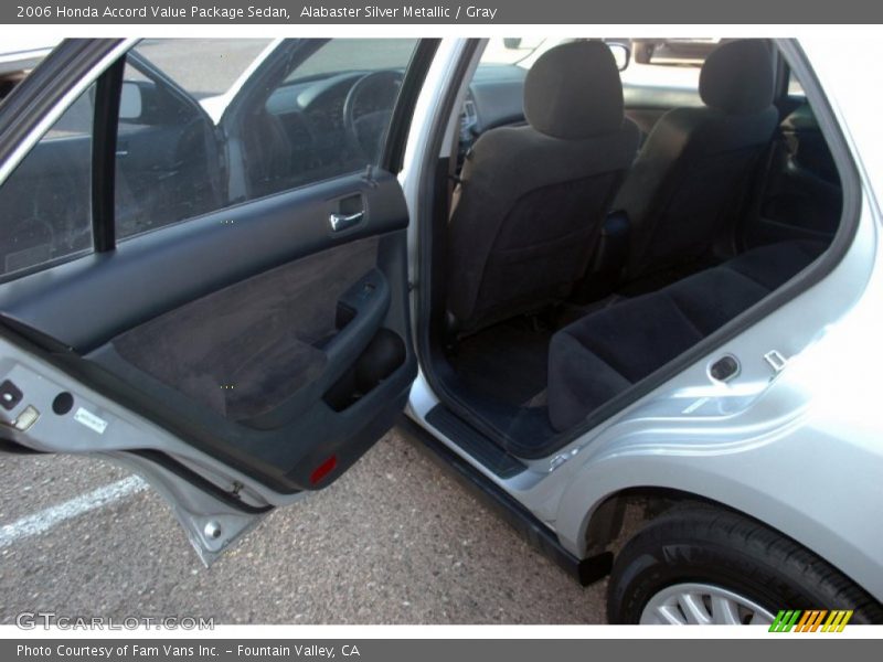 Alabaster Silver Metallic / Gray 2006 Honda Accord Value Package Sedan