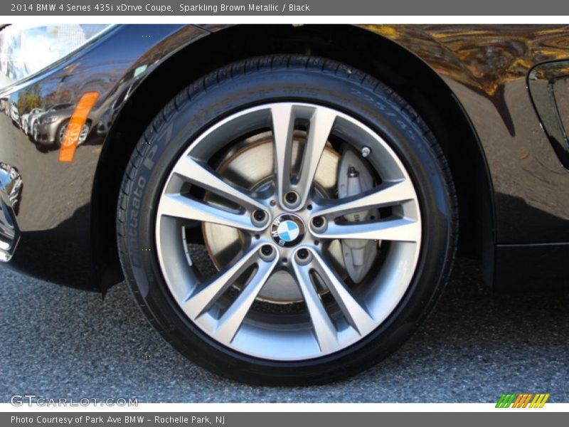 Sparkling Brown Metallic / Black 2014 BMW 4 Series 435i xDrive Coupe