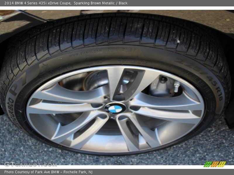 Sparkling Brown Metallic / Black 2014 BMW 4 Series 435i xDrive Coupe