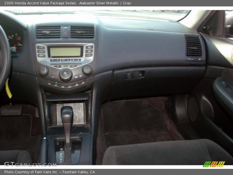 Alabaster Silver Metallic / Gray 2006 Honda Accord Value Package Sedan