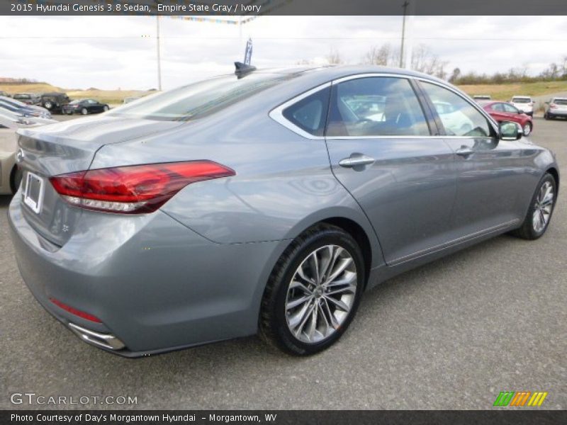 Empire State Gray / Ivory 2015 Hyundai Genesis 3.8 Sedan