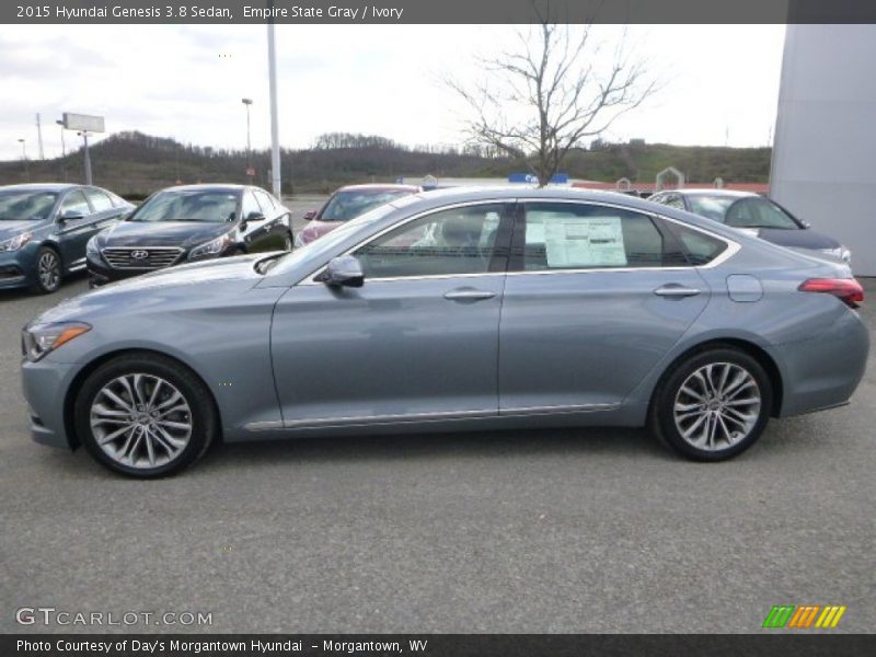 Empire State Gray / Ivory 2015 Hyundai Genesis 3.8 Sedan