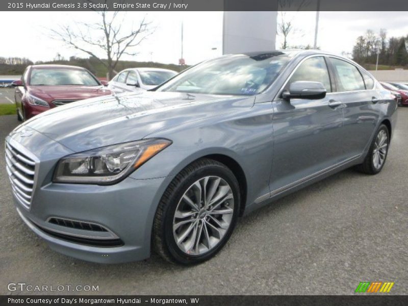 Empire State Gray / Ivory 2015 Hyundai Genesis 3.8 Sedan