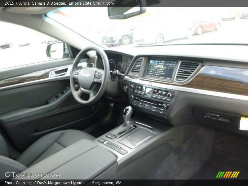 Empire State Gray / Ivory 2015 Hyundai Genesis 3.8 Sedan