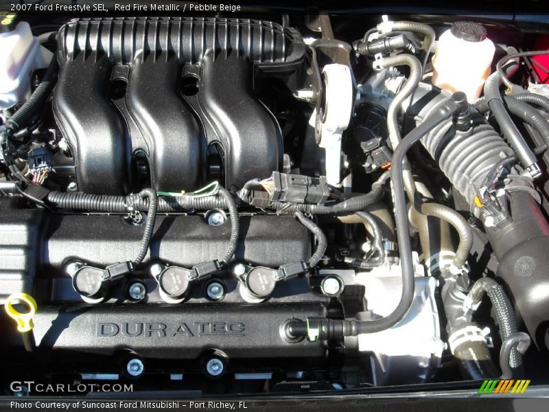 Red Fire Metallic / Pebble Beige 2007 Ford Freestyle SEL
