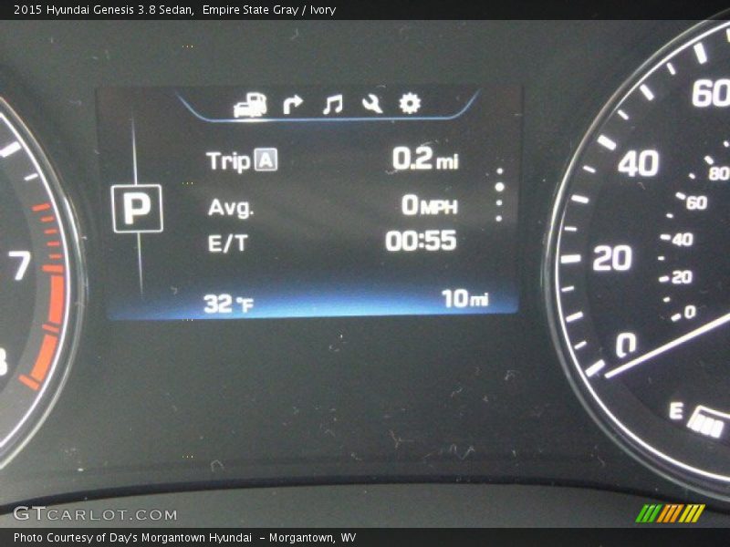 Empire State Gray / Ivory 2015 Hyundai Genesis 3.8 Sedan