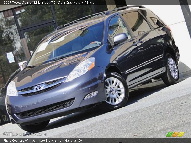 Slate Gray Metallic / Stone 2007 Toyota Sienna XLE Limited AWD