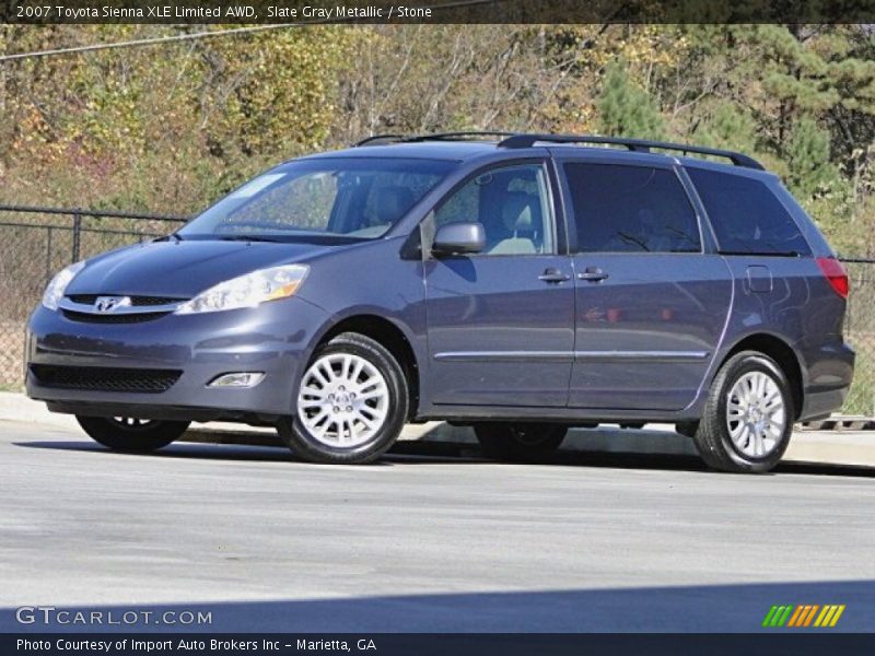 Slate Gray Metallic / Stone 2007 Toyota Sienna XLE Limited AWD